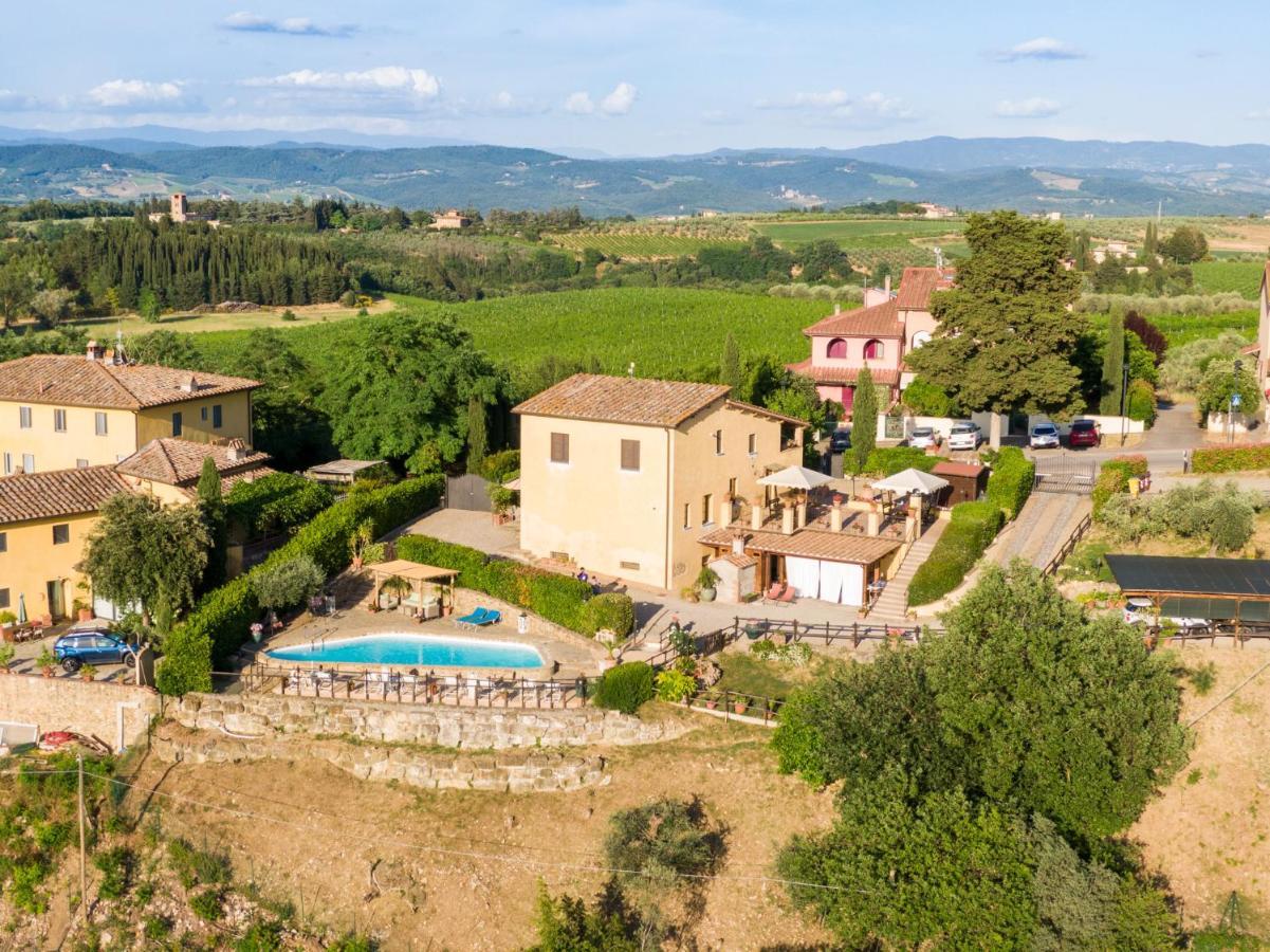 Podere Vergianoni Con Piscina E Vista Mozzafiato Tavarnelle Val di Pesa Luaran gambar