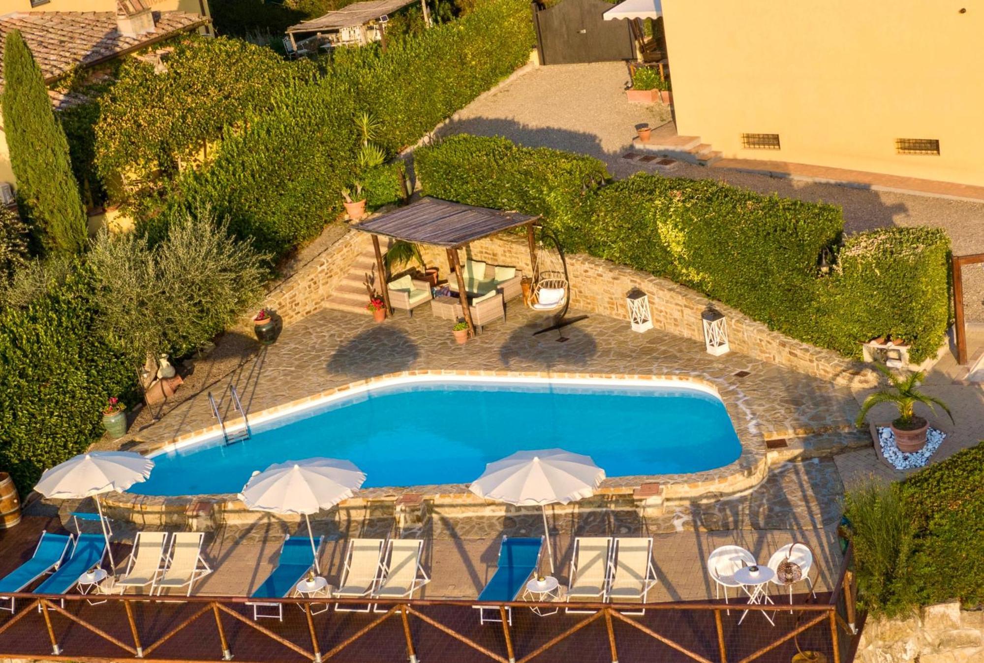 Podere Vergianoni Con Piscina E Vista Mozzafiato Tavarnelle Val di Pesa Luaran gambar