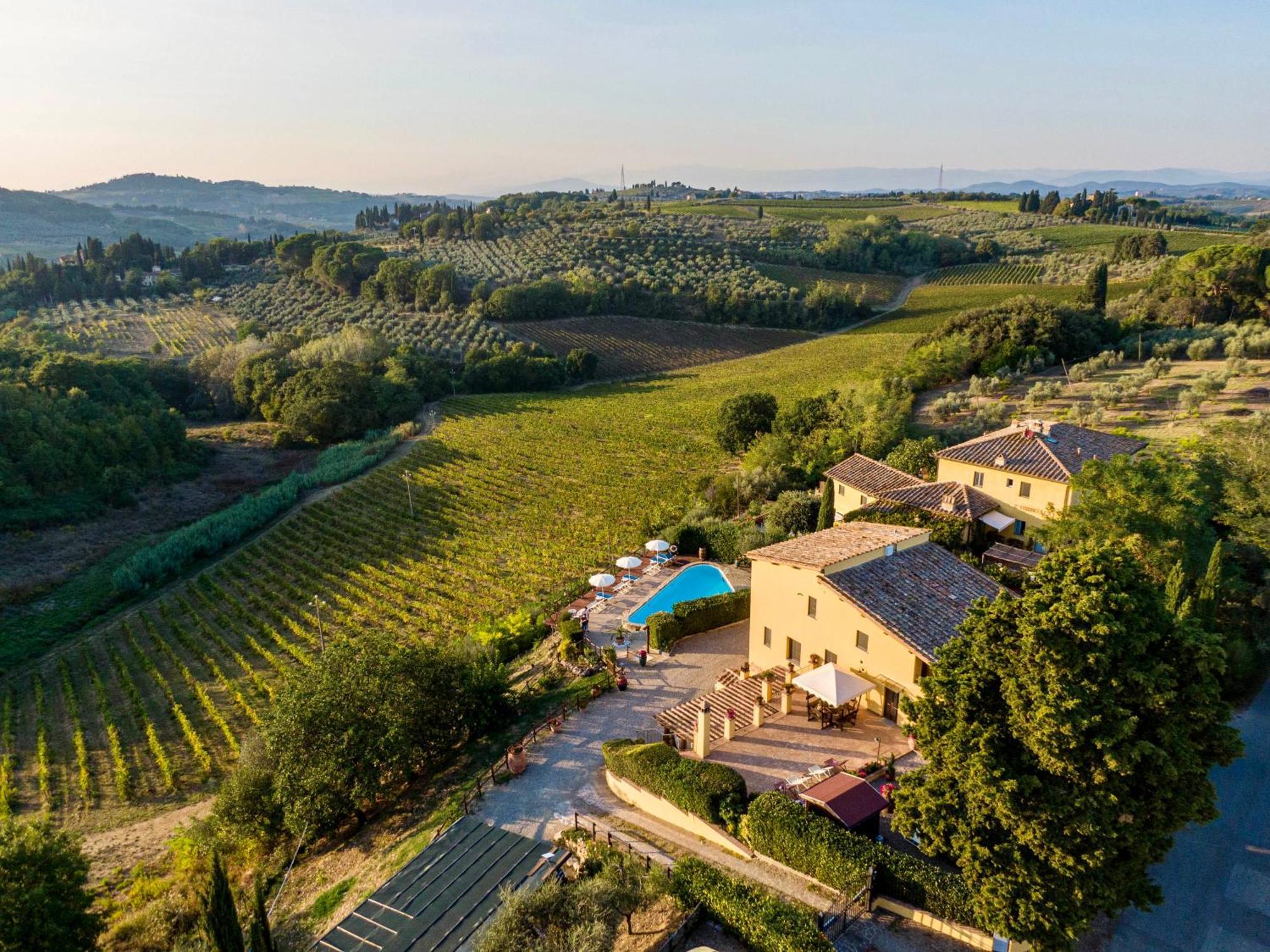 Podere Vergianoni Con Piscina E Vista Mozzafiato Tavarnelle Val di Pesa Luaran gambar